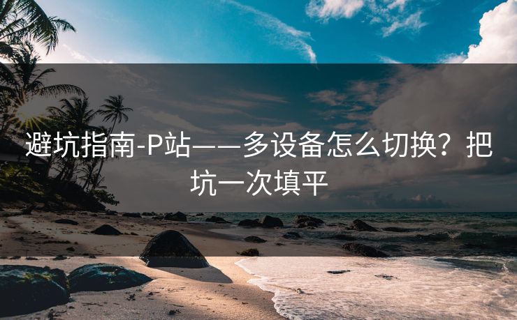 避坑指南-P站——多设备怎么切换？把坑一次填平